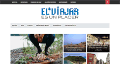Desktop Screenshot of elviajaresunplacer.com